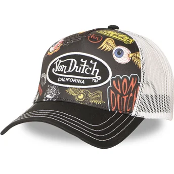 Kepurė išlenkta juoda snapback SUBL16 Von Dutch