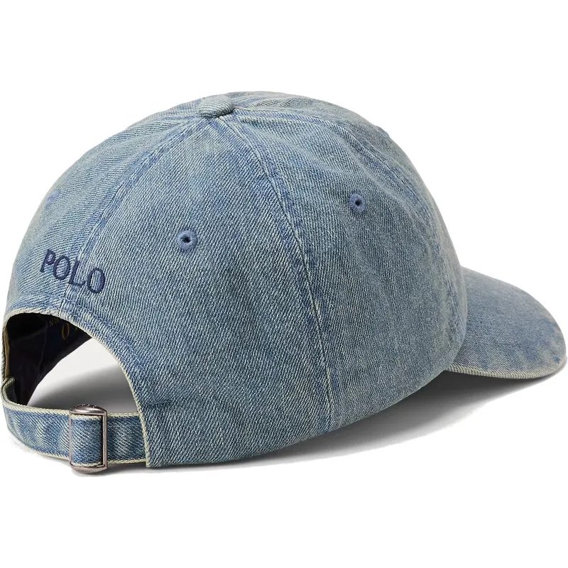 kepure-islenkta-melyna-reguliuojamas-indigo-denim-polo-ralph-lauren