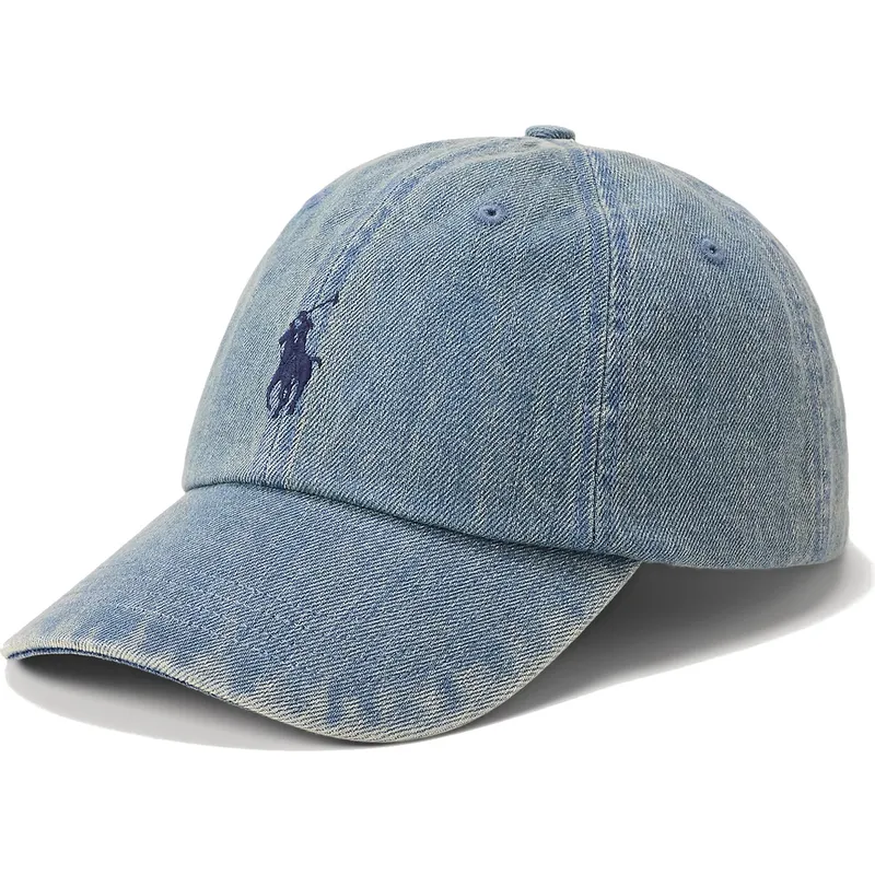 kepure-islenkta-melyna-reguliuojamas-indigo-denim-polo-ralph-lauren