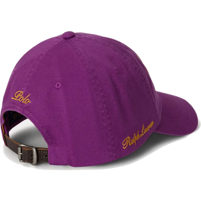 kepure-islenkta-violetine-reguliuojama-juostele-twill-triple-pony-polo-ralph-lauren