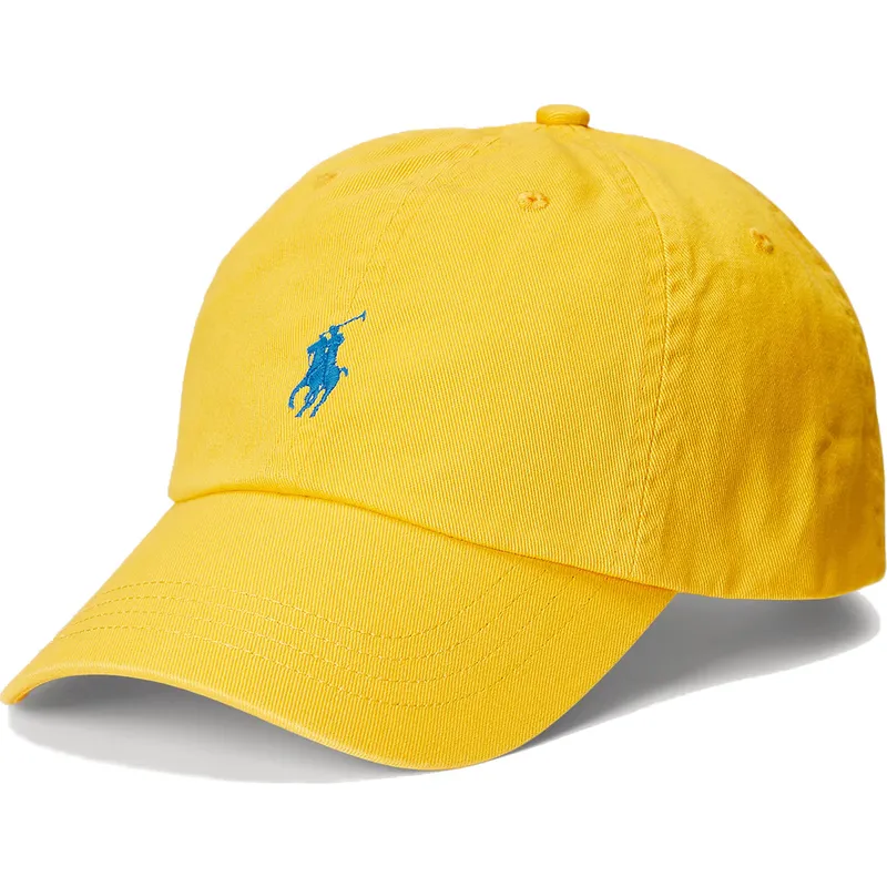kepure-islenkta-geltona-reguliuojama-juostele-cotton-chino-classic-sport-polo-ralph-lauren