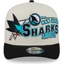cap-islenkta-beige-snapback-9fifty-a-frame-classic-san-jose-sharks-nhl-new-era