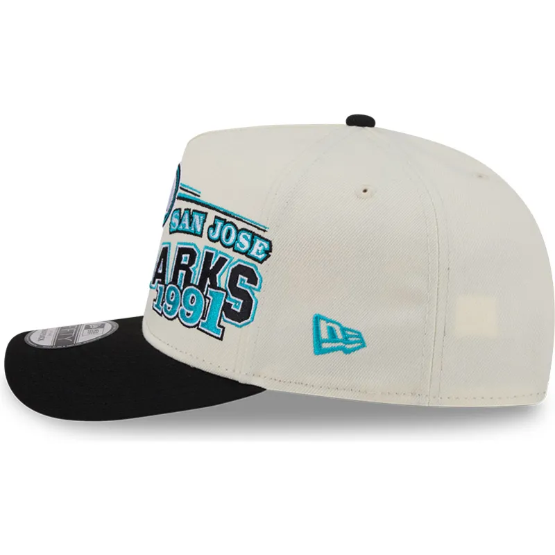 cap-islenkta-beige-snapback-9fifty-a-frame-classic-san-jose-sharks-nhl-new-era