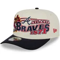 gorra-curva-beige-y-negra-snapback-9fifty-a-frame-classic-de-atlanta-braves-mlb-de-new-era