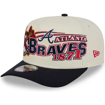 Beżowo-czarna zakrzywiona czapka snapback 9FIFTY A Frame Classic Atlanta Braves MLB New Era