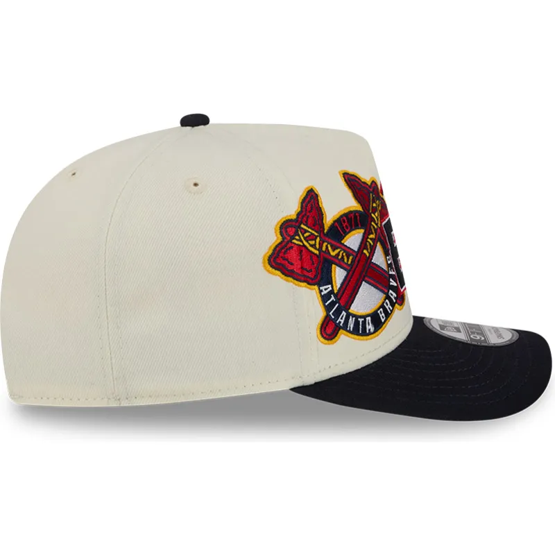 cap-islenkta-beige-snapback-9fifty-a-frame-classic-atlanta-braves-mlb-new-era cap-islenkta-beige-snapback-9fifty-a-frame-classic-atlanta-braves-mlb-new-era
