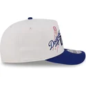 bezowo-niebieska-zakrzywiona-czapka-snapback-9fifty-a-frame-classic-los-angeles-dodgers-mlb-new-era