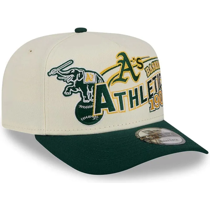 cap-islenkta-beige-snapback-9fifty-a-frame-classic-oakland-athletics-mlb-new-era