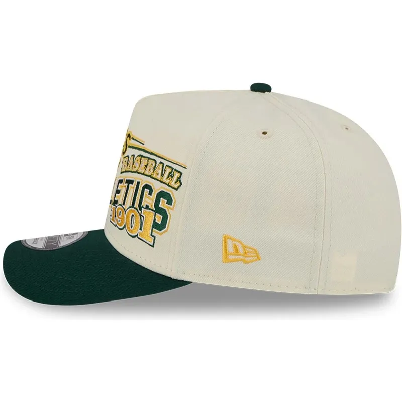 cap-islenkta-beige-snapback-9fifty-a-frame-classic-oakland-athletics-mlb-new-era