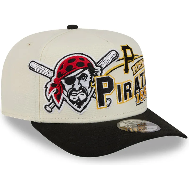 cap-islenkta-beige-snapback-9fifty-a-frame-classic-pittsburgh-pirates-mlb-new-era