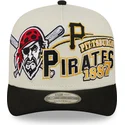 cap-islenkta-beige-snapback-9fifty-a-frame-classic-pittsburgh-pirates-mlb-new-era