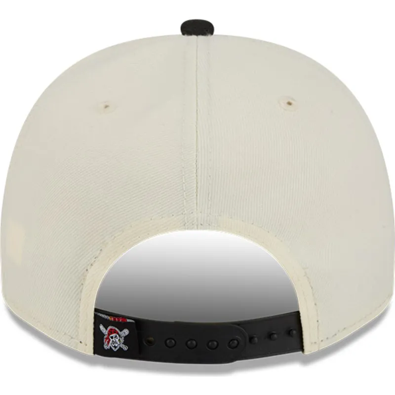 cap-islenkta-beige-snapback-9fifty-a-frame-classic-pittsburgh-pirates-mlb-new-era