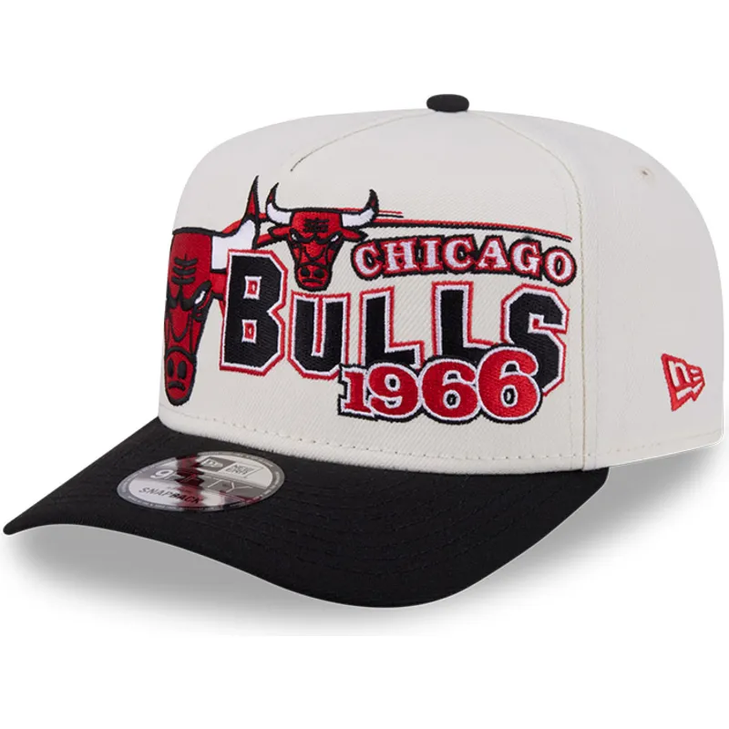 new-era-curved-brim-9fifty-a-frame-classic-chicago-bulls-nba-beige-and-black-snapback-cap