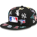 kepure-plokscia-juoda-priglundantis-59fifty-all-over-mlb-new-era