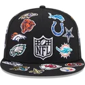 kepure-plokscia-juoda-priglundantis-59fifty-all-over-nfl-new-era
