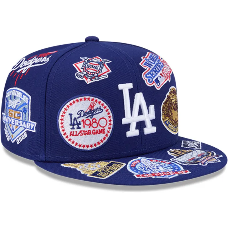kepure-plokscia-melyna-priglundanti-59fifty-all-over-los-angeles-dodgers-mlb-new-era