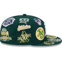 gorra-plana-verde-ajustada-59fifty-all-over-de-oakland-athletics-mlb-de-new-era