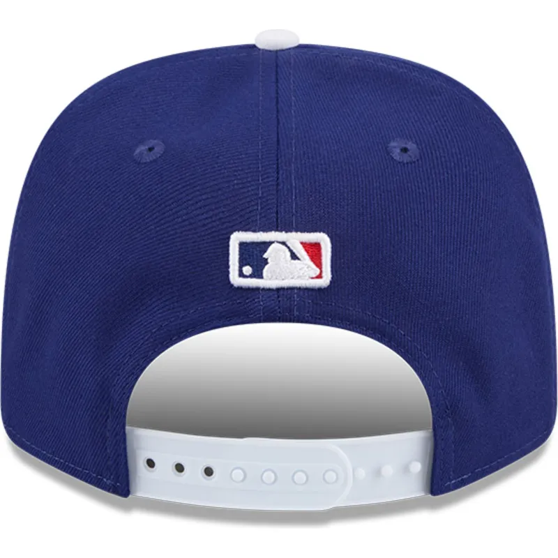 niebiesko-biala-czapka-z-zakrzywionym-daszkiem-snapback-9seventy-stretch-snap-flower-los-angeles-dodgers-mlb-new-era