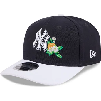 Cap išlenkta navy blue snapback 9SEVENTY Stretch Snap Flower New York Yankees MLB New Era