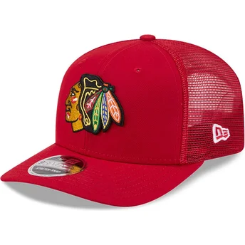 Kepurė išlenkta raudona snapback 9SEVENTY Stretch Snap EG Chicago Blackhawks NHL New Era