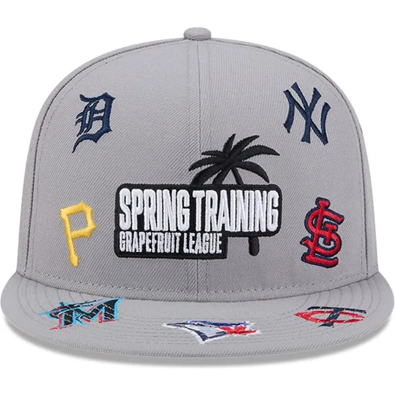 szara-plaska-czapka-snapback-9fifty-scattered-grapefruit-league-logo-mlb-new-era