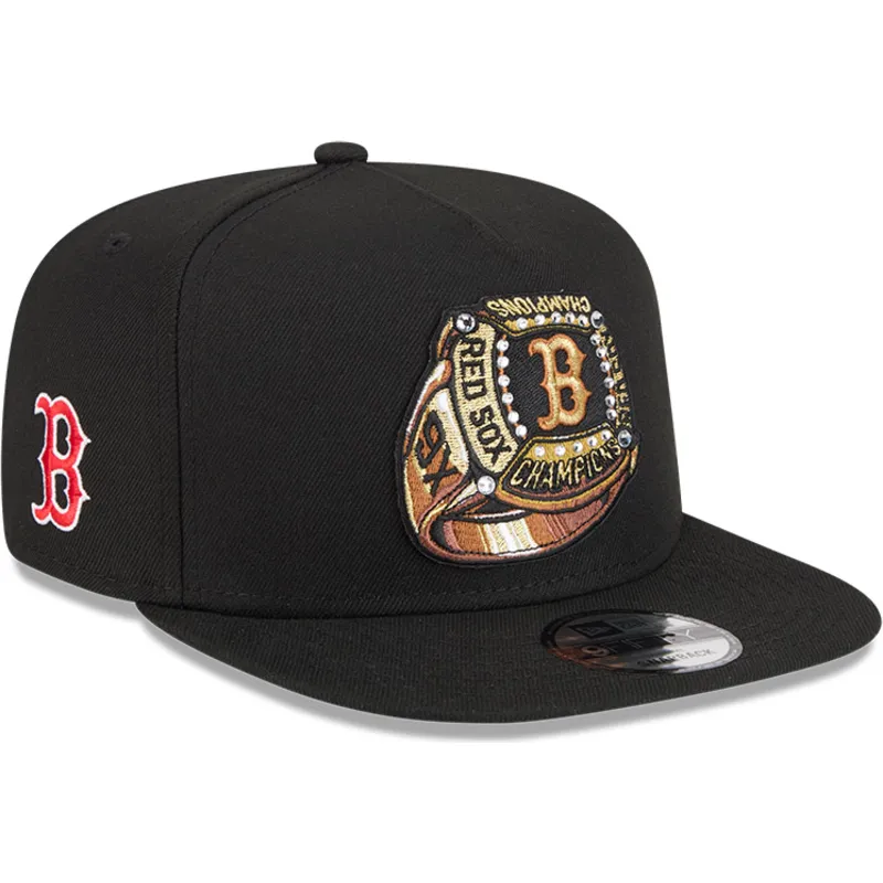 kepure-plokscia-juoda-snapback-9fifty-a-frame-ring-boston-red-sox-mlb-new-era