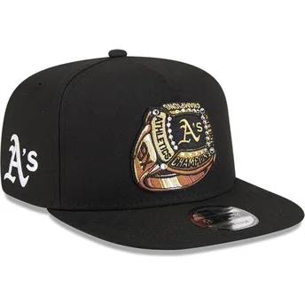 Kepurė plokščia juoda snapback 9FIFTY A Frame Ring Oakland Athletics MLB New Era