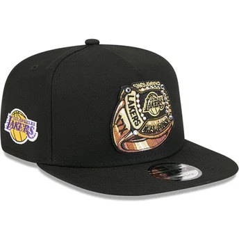 Cap plokščia black snapback 9FIFTY A Frame Ring Los Angeles Lakers NBA New Era