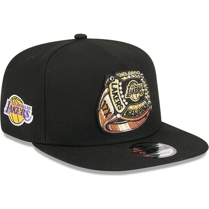 gorra-plana-negra-snapback-9fifty-a-frame-ring-de-los-angeles-lakers-nba-de-new-era