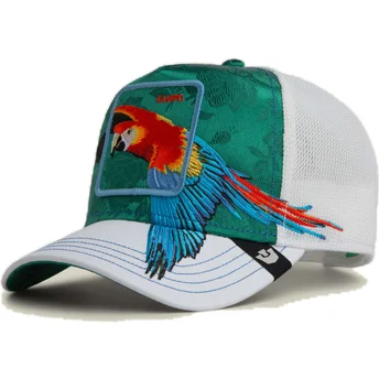 Czapka trucker zielona papuga Guapo Honduras Macaw The Farm od Goorin Bros.