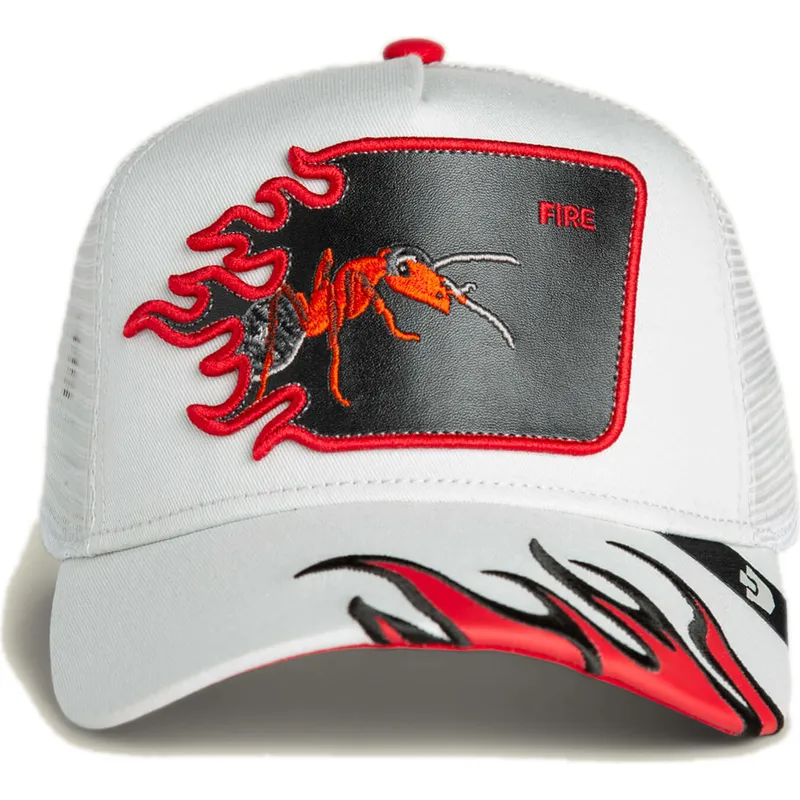 kepure-islenkta-balta-snapback-fire-flames-the-farm-goorin-bros