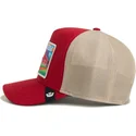 kepure-islenkta-raudona-snapback-moove-the-needle-greener-grass-the-farm-goorin-bros