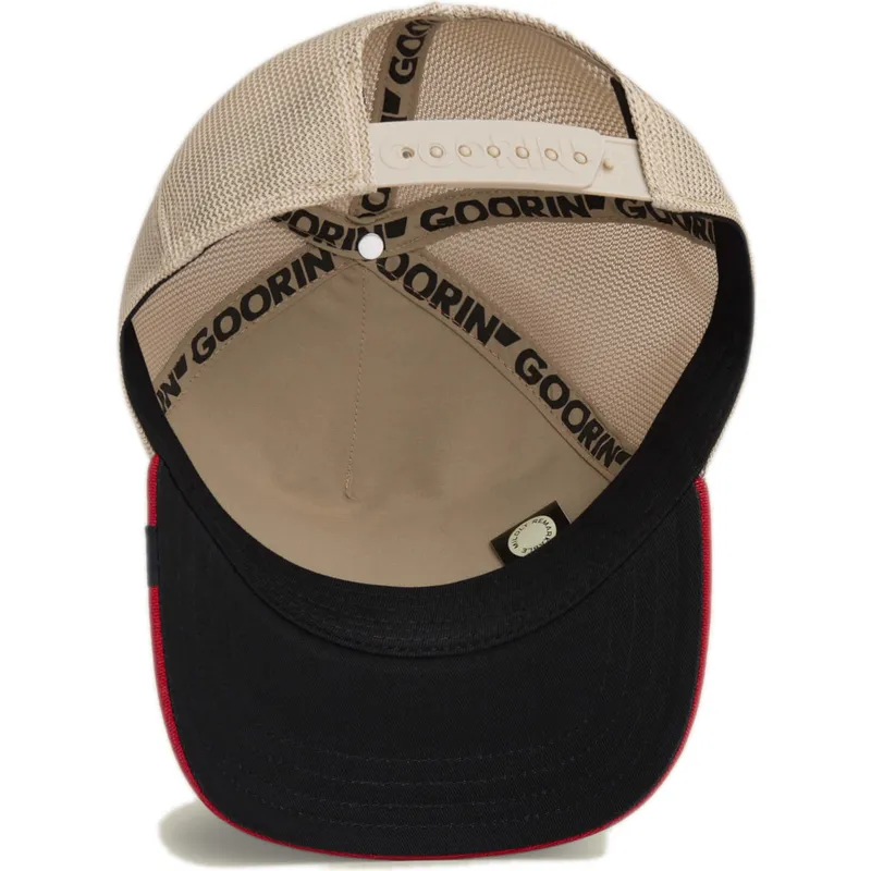 kepure-islenkta-vilkikas-raudona-snapback-vaca-moove-the-needle-greener-grass-the-farm-the-farm-de-goorin-bros