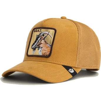 Czapka trucker brązowa koza Golden Goat Metallic The Farm...