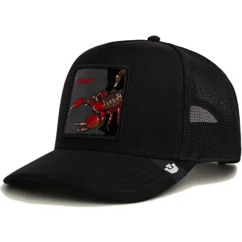 Kepurė išlenkta vilkikas juoda snapback escorpión Deadly Black Out Scorpion Metallic The Farm The Farm de Goorin Bros.