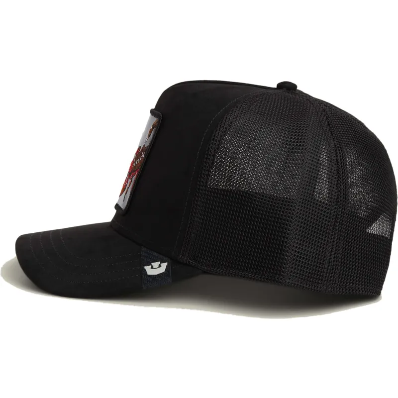 kepure-islenkta-juoda-snapback-deadly-black-out-scorpion-metallic-the-farm-goorin-bros