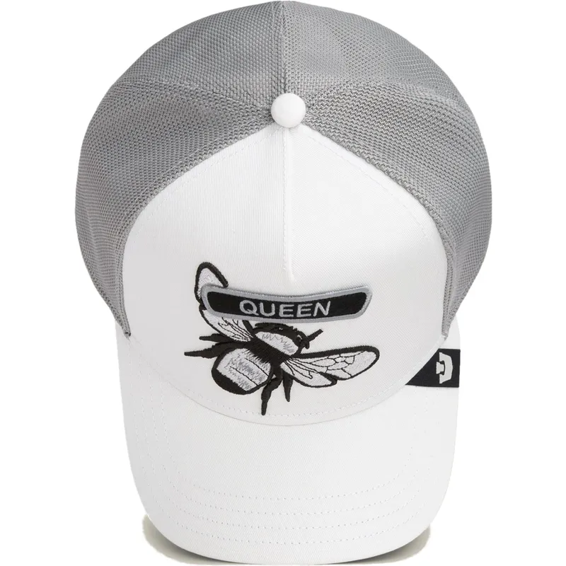 gorra-trucker-blanca-abeja-classic-rocker-queen-the-farm-de-goorin-bros