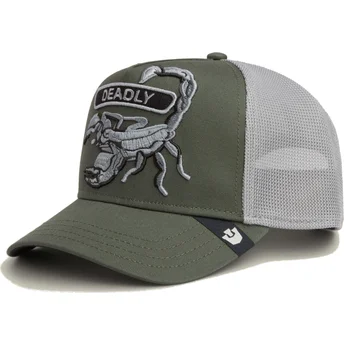 Gorra trucker verde escorpión Classic Rocker Deadly The Farm de Goorin Bros.