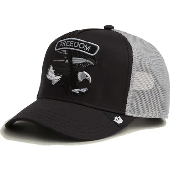 Kepurė išlenkta juoda snapback Classic Rocker Freedom The Farm Goorin Bros.
