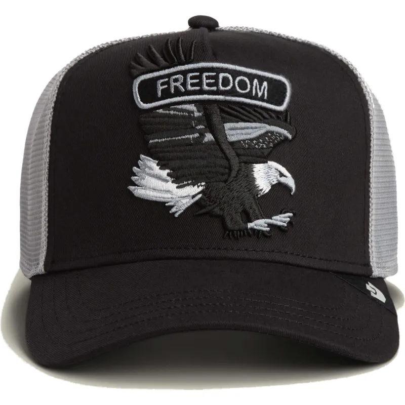 kepure-islenkta-vilkikas-juoda-snapback-aguila-classic-rocker-freedom-the-farm-the-farm-de-goorin-bros