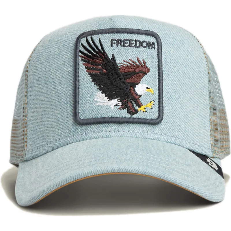 kepure-islenkta-melyna-snapback-denim-eagle-the-farm-goorin-bros