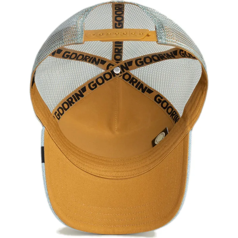 kepure-islenkta-vilkikas-melyna-snapback-aguila-denim-eagle-the-farm-the-farm-de-goorin-bros