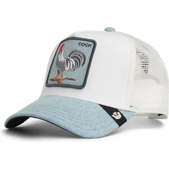 Kepurė išlenkta vilkikas mėlyna snapback Cock Denim Rooster The Farm The Farm de Goorin Bros.