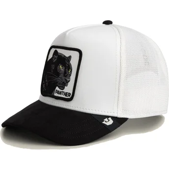 Goorin Bros. Microsuede Black Panther The Farm White and Black Trucker Hat