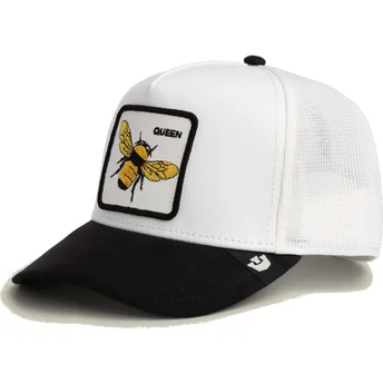 Goorin Bros. Bee Queen Microsuede The Farm White and Black Trucker Hat