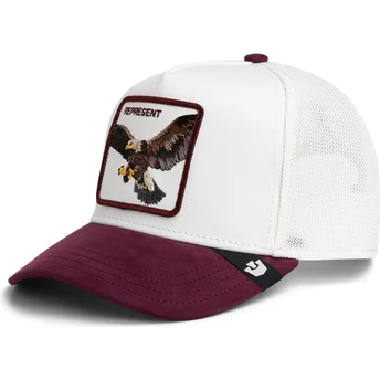 Kepurė išlenkta vilkikas raudona snapback águila Represent Microsuede Eagle The Farm The Farm de Goorin Bros.