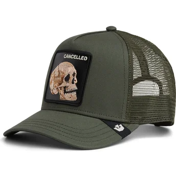 Kepurė išlenkta vilkikas žalia snapback calavera The Cancelled Skull The Farm The Farm de Goorin Bros.