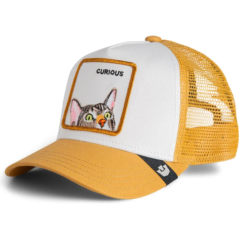 czapka-trucker-brazowa-dla-chlopca-kot-curious-cat-mini-the-farm-od-goorin-bros