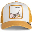 czapka-trucker-brazowa-dla-chlopca-kot-curious-cat-mini-the-farm-od-goorin-bros
