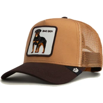Goorin Bros. Rottweiler Bad Boy The Farm Brown Trucker Hat